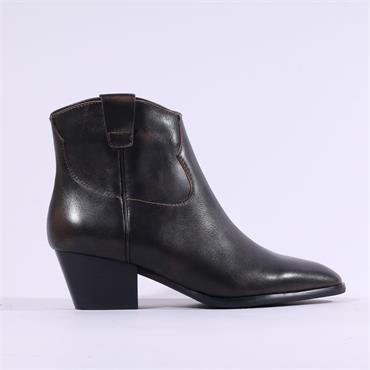 ASH Fame Western Annkle Boot - Rider Black